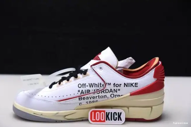 HYPE Retro Off-White Red Jordan White Low 2 SP DJ4375-106 0624